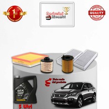 KIT TAGLIANDO 4 FILTRI E OLIO PEUGEOT 3008 II 1.6 BLUEHDI 73KW 100CV DAL 2016 ->