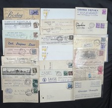 lotto 23 carte postale REGNO D'ITALIA CARTOLINA POSTALE PUBBLICITARIA