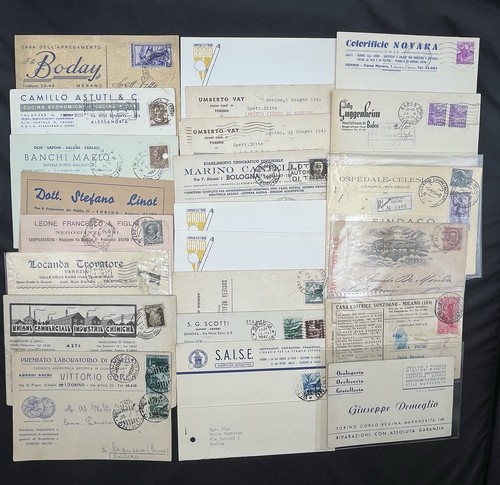 Lotto carte postale regno - carte,