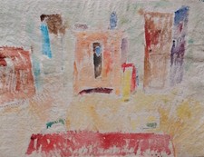 Belle Peinture Etude Attribué