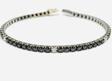 Bracciale tennis diamanti neri