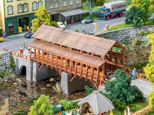 Faller pont couvert - pont, bois