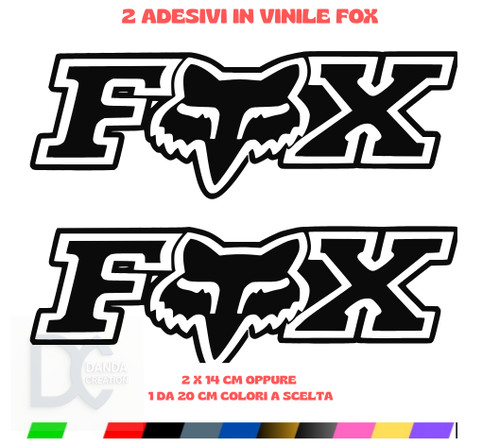Adesivo sponsor fox sticker - adesivo,
