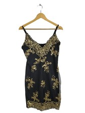 PARISIAN Abito da sera Donna Abito Taglia IT 42 nero-oro stile casual