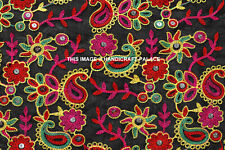 Indiano Spesso Nero Paisley