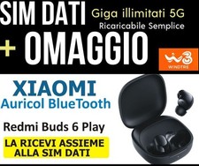 SIM DATI con GIGA ILLIMITATI 5G + XIAOMI AURICOLARE BLUETOOTH BUDS PLAY 6