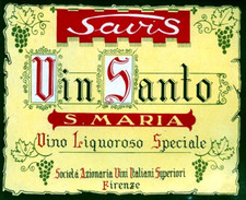 SAVIS " Vin Santo S. MARIA " Vino Liquoroso Speciale - Firenze
