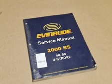Evinrude 2000 SS 40 50 4 Tempi Servizio Riparazione Officina Manuale 787061 Originale Usato