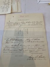 102 CIVIL Washington Forts Baker & Richardson Va 5 Invoices General orders Vouch