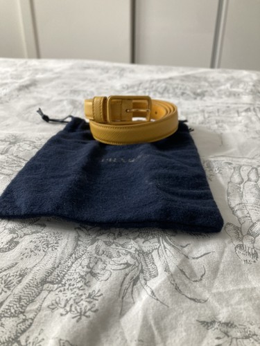 Prada cintura saffiano - saffiano, gialla