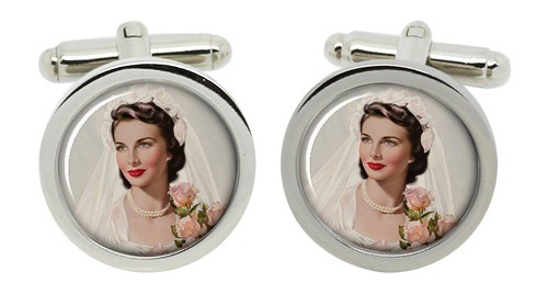 Vintage sposa gemelli cromo - vintage,