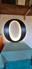 INSEGNA LUMINOSA VINTAGE LETTERA "O" LAMPADA MODERNARIATO INDUSTRIALE
