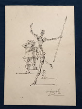 Salvador Dalí Drawing on