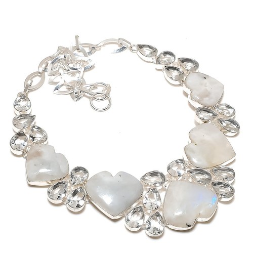 Collana con pietre luna - con, di