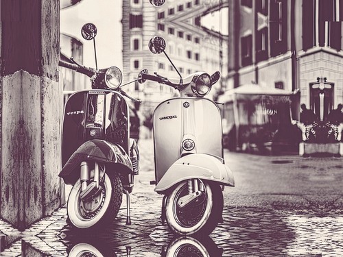 Vespa vintage quadro - vespa,