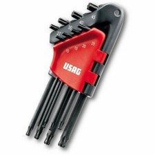 Serie di 8 chiavi maschio lunghe a testa sferica TORX® 280 LTSTX/S8 USAG U028000