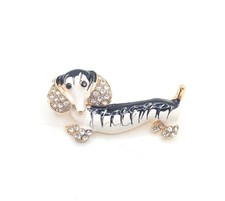 Vintage Dachshund Dog Brooch