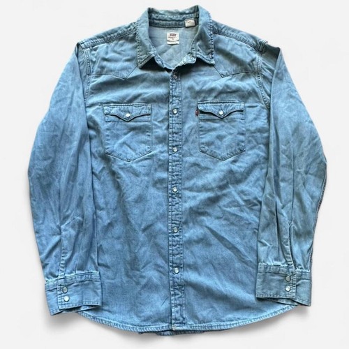 Levi flanella scatto - scatto, blu