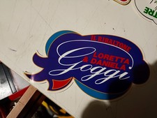 ADESIVO VINTAGE IL RIBALTONE LORETTA E DANIELA GOGGI CON VELINA