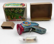 Bubble gun tin Japan Exelo space toy 1950s gioco pistola spaziale latta tole