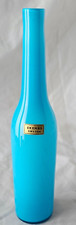 Vaso bottiglia vetro scandinavo Ekenas blu vibrante metà secolo moderno