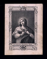 santino incisione 1800 benziger MADONNA DI RIMINI
