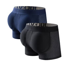Boxer intimo uomo JOCKMAIL rete traspirante imbottito culo sollevamento fianchi pantaloncini