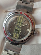 Vostok Amphibia Neptune Oficerskie with original bracelet and caseback