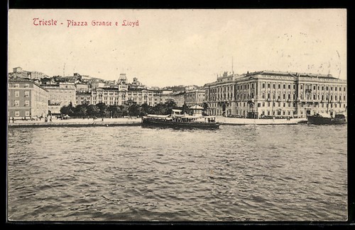 Cartolina trieste piazza - cartolina,