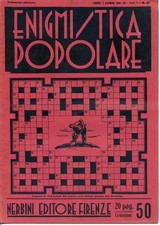 ENIGMISTICA POPOLARE N° 48 DEL 1933 EDIZIONE NERBINI