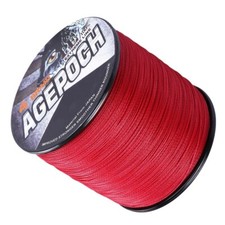 Agepoch 100M-2000M Rosso 10LB-300LB pe Dyneema Linea di pesca intrecciata 