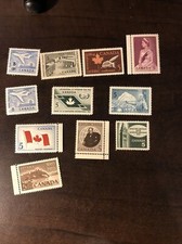 11 Mint Canadian Stamps Scott