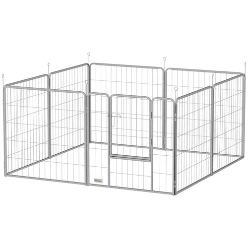 Pawhut recinto per cani - recinto, 8