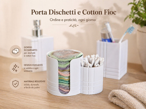 Porta dischetti cotone - , e