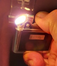 Vintage Ronson "Adonis" Petrol Lighter in TORTOISE. E M K initials