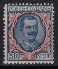 REGNO D'ITALIA 1901 FLOREALE 5