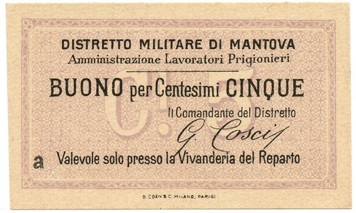 Centesimi non emesso - 5,