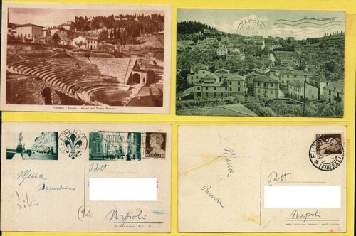 Fiesole due cartoline - (fi),
