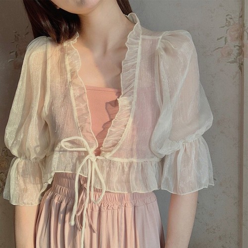 Donna chiffon cardigan - donna,