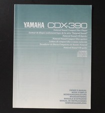 Original YAMAHA CDX-390 CD-Player Owner's Manual / Bedienungsanleitung !!!