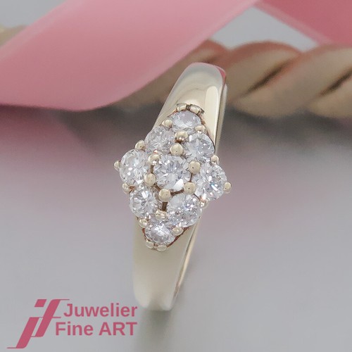 Anello brillante con - , 9