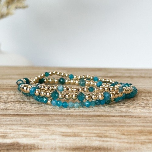 Bracciali elasticizzati perle