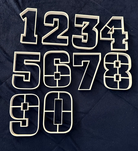 Set tagliabiscotti numerici