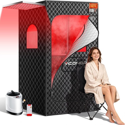 Portable infrared sauna red - w/,