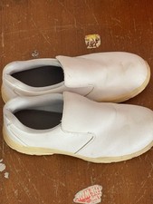 SCARPE MOCASSINO DA CUCINA ANTINFORTUNISTICA S2 SRC CUOCO CHEF BIANCA LEGGERA