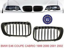 Griglie Mascherine Rinichi BMW Coupe Cabrio E46 1999-2002 NERE LUCIDE
