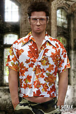 Camicia Screen Accurate FIGHT CLUB foglia d'acero, Tyler Durden, Brad Pitt, discoteca