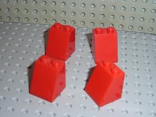 4 x Pièce inclinée LEGO Red
