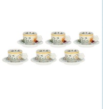 Thun Caffè Al Volo Set 6 tazzine espresso in porcellana Linea Eolia #P5038P00