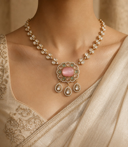 Set collana ciondolo polki - set,